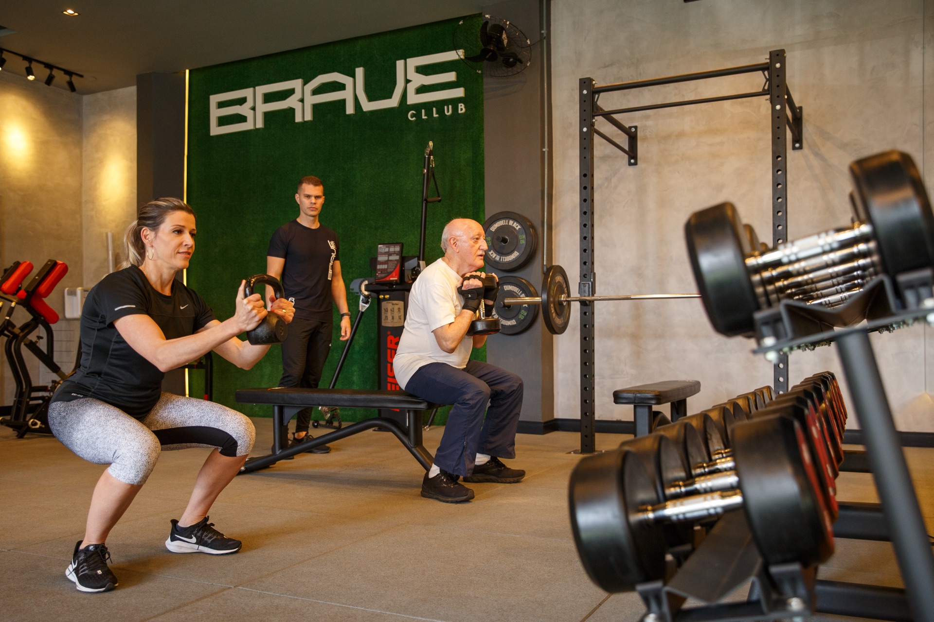 Alunos treinando na Brave Cllub